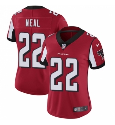 Women's Nike Atlanta Falcons #22 Keanu Neal Red Team Color Vapor Untouchable Limited Player NFL Jersey