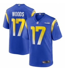 Men's Los Angeles Rams #17 Robert Woods Blue Nike Royal Vapor Limited Jersey.webp