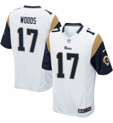 Men's Nike Los Angeles Rams #17 Robert Woods Game White NFL Jersey