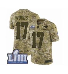 Men's Nike Los Angeles Rams #17 Robert Woods Limited Camo 2018 Salute to Service Super Bowl LIII Bound NFL Jersey