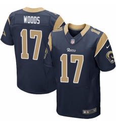 Men's Nike Los Angeles Rams #17 Robert Woods Navy Blue Team Color Vapor Untouchable Elite Player NFL Jersey