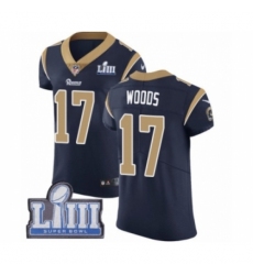 Men's Nike Los Angeles Rams #17 Robert Woods Navy Blue Team Color Vapor Untouchable Elite Player Super Bowl LIII Bound NFL Jersey