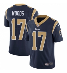 Men's Nike Los Angeles Rams #17 Robert Woods Navy Blue Team Color Vapor Untouchable Limited Player NFL Jersey