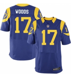 Men's Nike Los Angeles Rams #17 Robert Woods Royal Blue Alternate Vapor Untouchable Elite Player NFL Jersey