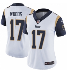 Women's Nike Los Angeles Rams #17 Robert Woods Elite White NFL Jersey