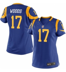 Women's Nike Los Angeles Rams #17 Robert Woods Game Royal Blue Alternate NFL Jersey