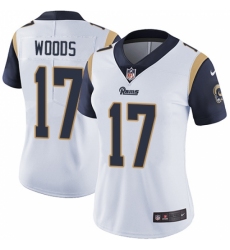 Women's Nike Los Angeles Rams #17 Robert Woods White Vapor Untouchable Limited Player NFL Jersey
