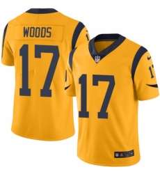 Youth Nike Los Angeles Rams #17 Robert Woods Limited Gold Rush Vapor Untouchable NFL Jersey