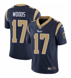 Youth Nike Los Angeles Rams #17 Robert Woods Navy Blue Team Color Vapor Untouchable Limited Player NFL Jersey