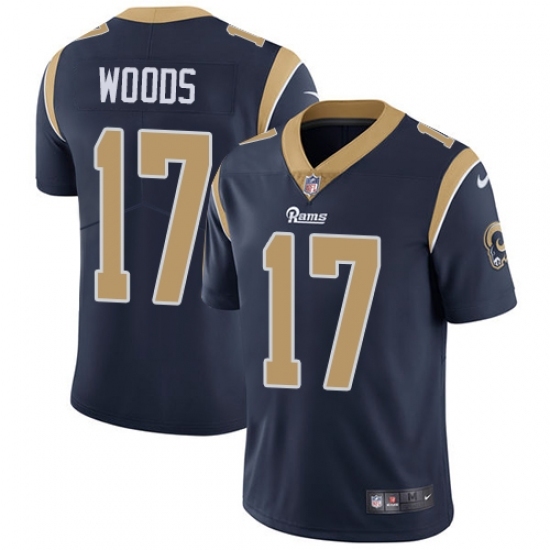 Youth Nike Los Angeles Rams #17 Robert Woods Navy Blue Team Color Vapor Untouchable Limited Player NFL Jersey Youth Nike Los Angeles Rams #17 Robert Woods Navy Blue Team Color Vapor Untouchable Limited Player NFL Jersey