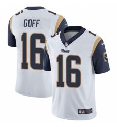 Youth Nike Los Angeles Rams #16 Jared Goff White Vapor Untouchable Limited Player NFL Jersey