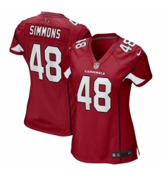 Women's Arizona Cardinals #48 Isaiah Simmons Nike Cardinal Game Jersey