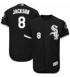 Men's Majestic Chicago White Sox #8 Bo Jackson Black Flexbase Authentic Collection MLB Jersey