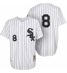 Men's Mitchell and Ness 1993 Chicago White Sox #8 Bo Jackson Replica White Throwback MLB Jersey