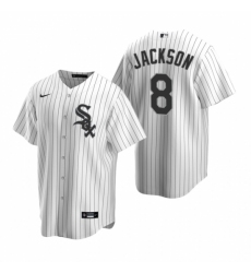 Men's Nike Chicago White Sox #8 Bo Jackson White Home Stitched Baseball Jersey