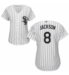 Women's Majestic Chicago White Sox #8 Bo Jackson Authentic White Home Cool Base MLB Jersey