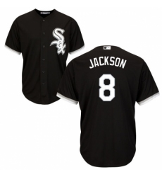 Youth Majestic Chicago White Sox #8 Bo Jackson Replica Black Alternate Home Cool Base MLB Jersey