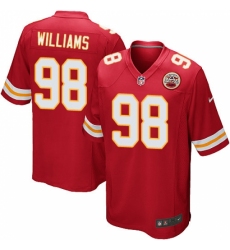 Men's Nike Kansas City Chiefs #98 Xavier Williams Game Red Team Color NFL Jersey
