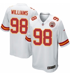 Men's Nike Kansas City Chiefs #98 Xavier Williams Game White NFL Jersey