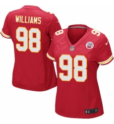 Women's Nike Kansas City Chiefs #98 Xavier Williams Game Red Team Color NFL Jersey