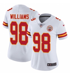 Women's Nike Kansas City Chiefs #98 Xavier Williams White Vapor Untouchable Elite Player NFL Jersey