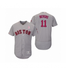 Men's 2019 Mothers Day Rafael Devers Boston Red Sox #11 Gray Flex Base Road Jersey