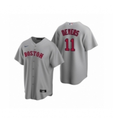 Men's Boston Red Sox #11 Rafael Devers Nike Gray Replica Road Jersey