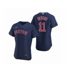 Men's Boston Red Sox #11 Rafael Devers Nike Navy Authentic 2020 Alternate Jersey