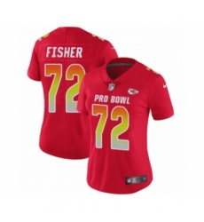 Women's Nike Kansas City Chiefs #72 Eric Fisher Limited Red AFC 2019 Pro Bowl NFL Jersey