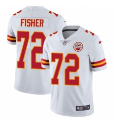 Youth Nike Kansas City Chiefs #72 Eric Fisher White Vapor Untouchable Limited Player NFL Jersey