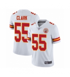 Men's Kansas City Chiefs #55 Frank Clark White Vapor Untouchable Limited Player Football Jersey