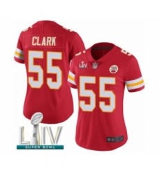 Women's Kansas City Chiefs #55 Frank Clark Red Team Color Vapor Untouchable Limited Player Super Bowl LIV Bound Football Jersey