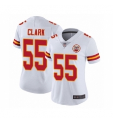 Women's Kansas City Chiefs #55 Frank Clark White Vapor Untouchable Elite Player Football Jersey