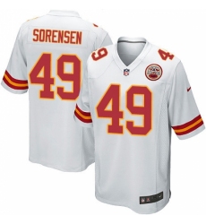 Men's Nike Kansas City Chiefs #49 Daniel Sorensen Game White NFL Jersey