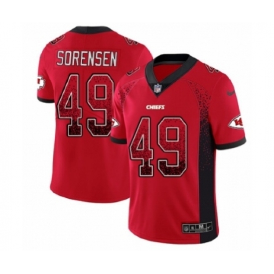 Men's Nike Kansas City Chiefs #49 Daniel Sorensen Limited Red Rush Drift Fashion NFL Jersey Men's Nike Kansas City Chiefs #49 Daniel Sorensen Limited Red Rush Drift Fashion NFL Jersey