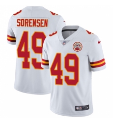 Men's Nike Kansas City Chiefs #49 Daniel Sorensen White Vapor Untouchable Limited Player NFL Jersey