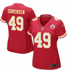 Women's Nike Kansas City Chiefs #49 Daniel Sorensen Game Red Team Color NFL Jersey