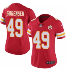 Women's Nike Kansas City Chiefs #49 Daniel Sorensen Red Team Color Vapor Untouchable Limited Player NFL Jersey