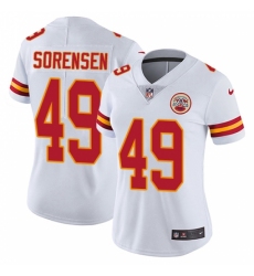 Women's Nike Kansas City Chiefs #49 Daniel Sorensen White Vapor Untouchable Limited Player NFL Jersey