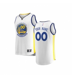 Youth Golden State Warriors Fanatics Branded White Fast Break Custom Replica Jersey - Association Edition