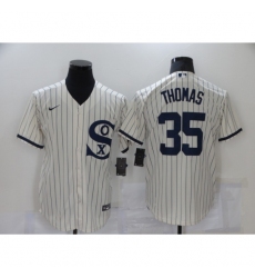 Men's Nike Chicago White Sox #35 Frank Thomas Cream Game 2021 Field of Dreams Jersey