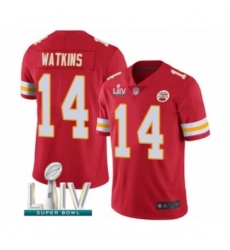 Men's Kansas City Chiefs #14 Sammy Watkins Red Team Color Vapor Untouchable Limited Player Super Bowl LIV Bound Football Jerse