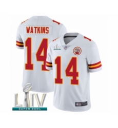 Men's Kansas City Chiefs #14 Sammy Watkins White Vapor Untouchable Limited Player Super Bowl LIV Bound Football Jersey