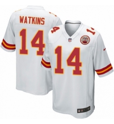 Men's Nike Kansas City Chiefs #14 Sammy Watkins Game White NFL Jersey