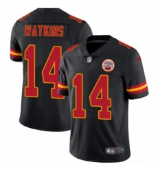 Men's Nike Kansas City Chiefs #14 Sammy Watkins Limited Black Rush Vapor Untouchable NFL Jersey