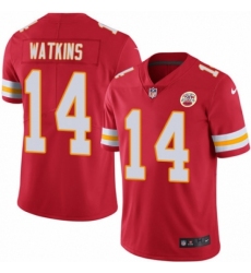 Men's Nike Kansas City Chiefs #14 Sammy Watkins Red Team Color Vapor Untouchable Limited Player NFL Jersey