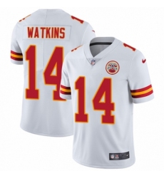 Men's Nike Kansas City Chiefs #14 Sammy Watkins White Vapor Untouchable Limited Player NFL Jersey