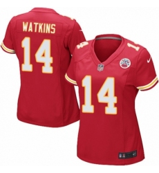 Women's Nike Kansas City Chiefs #14 Sammy Watkins Game Red Team Color NFL Jersey