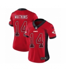 Women's Nike Kansas City Chiefs #14 Sammy Watkins Limited Red Rush Drift Fashion NFL Jersey