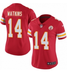 Women's Nike Kansas City Chiefs #14 Sammy Watkins Red Team Color Vapor Untouchable Limited Player NFL Jersey